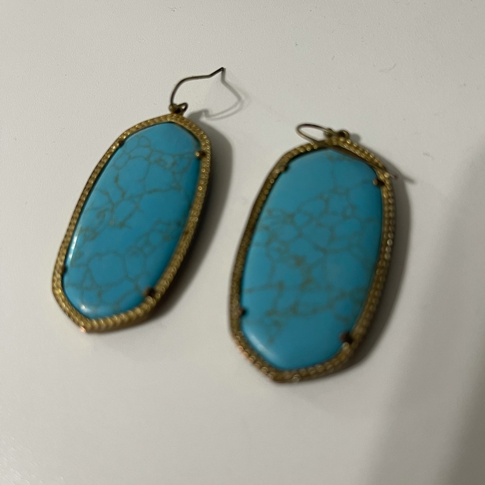 Turquoise Kendra Scott earrings